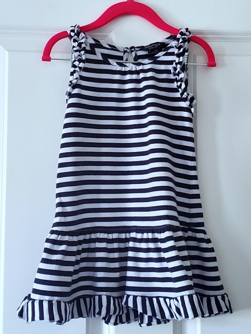 Nautica Girl's Sleeveless Drop Waist Sundress
